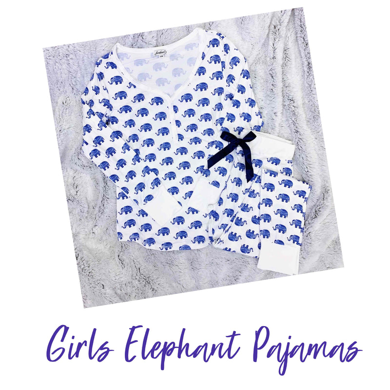 Elephant Pajama Set - GIRLS