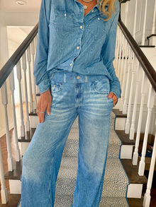 Jordann Jammies Denim Dreams Wide Leg Pants 2
