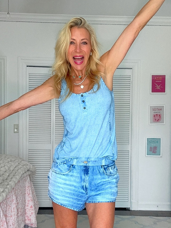 Jordann Jammies Denim Dreams Shorts Set