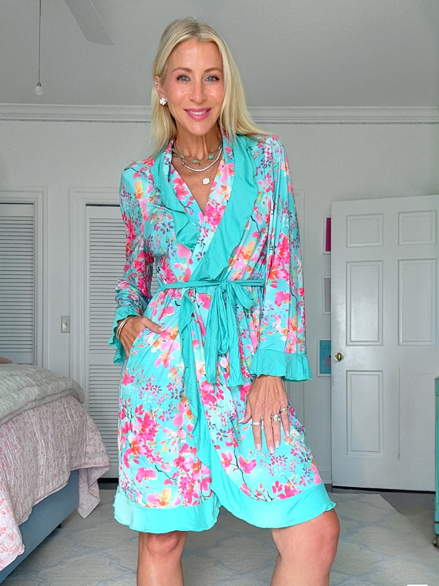 Jordann Jammies Cherry Blossom Robe
